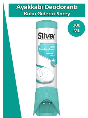 Silver Fresh-Up Ayakkabı Deodorantı Koku Giderici Önleyici Sprey 100 ML 2 Adet + Ayakkabı Çekeceği Hediyeli