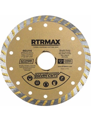 Keskin Çelik Rtrmax 115MM Turbo Elmas Testere Tuğla Beton Kesici