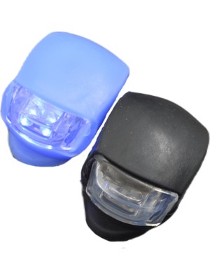 Ksmart LED Lamba Kurbağa Silikon Işık 3 Kademeli Bisiklet Gidon Işığı 2'li GKH Su Geçirmez