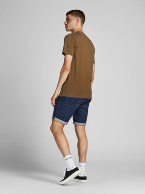 Jack & Jones 12193734 Onu Yazılı 0 Yaka Kısa Kol Tshır Kahverengi-S