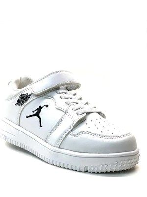 Cool Haykat Çocuk Bantlı Sneaker Beyaz