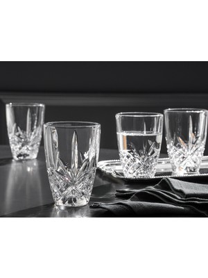 English Home Cosmic Cam 4’lü Kahve Yanı Bardak 140 ml Şeffaf
