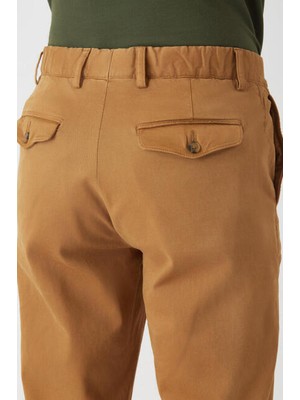 Bisse Erkek 4 Cep Lastikli Spor Pantolon CAMEL PNS22K22229_D70