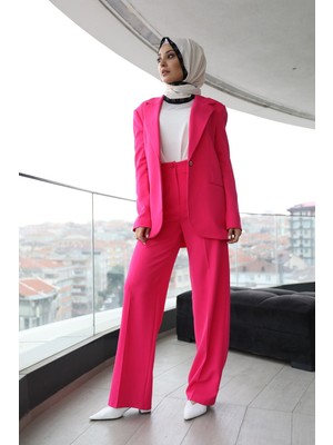 Miostil Retro Palazzo Takım-Koyu Fuşya