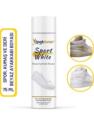 Ipekbazaar Sport White Beyaz Ayakkabı Boyası 75 ml