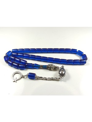 İskeçe Tesbih Kurt Başlı Nakkaş Imame Ateş-I Kehribar