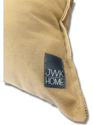 Jwk Home Süet/nubuk Pamuklu Camel Renk Çift Taraflı Kırlent Kılıfı (40X60)