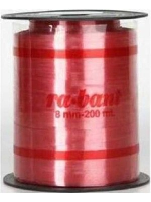 Ra-bant İnce Rafya 8 mm x 200 mt Kırmızı