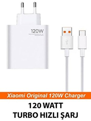 Mi Xiaomi 120W Turbo Şarj Cihazı Aleti 120W