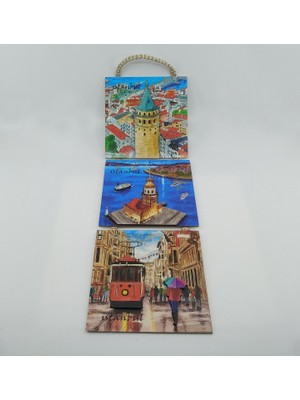 Gifts Turkiye Giftsturkiye Kabartma Poster Tablo 3lü Ahşap Istanbul