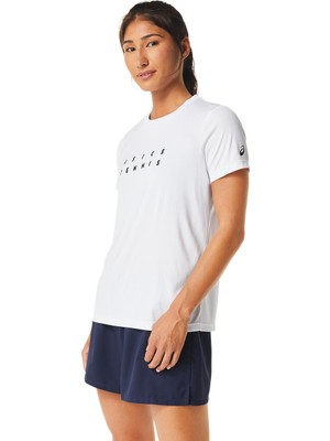 Asics Kadın White/White Tshirt