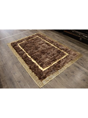 Dericibey Gold Varaklı Kahverengi Toskana Halı 120 X 180 Cm