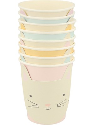 Meri Meri - Cat Cups - Kedi Bardaklar - 8'li