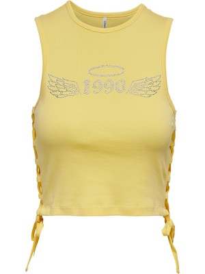 Only Minimalist Crop Top - Kolsuz Kısa Yazlık T-Shirt