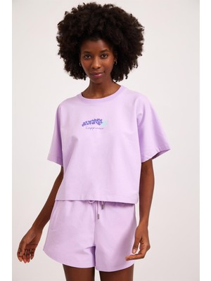 Kadın Lavender T-Shirt Lila