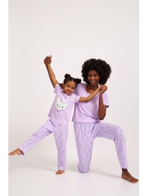 Katia&Bony Lavender Kız Çocuk Pijama Alt Lila