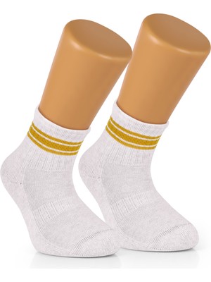 Ozzy Socks 8 Çift Dikişsiz Pamuklu Bebek Çocuk Çizgili Soket Çorap