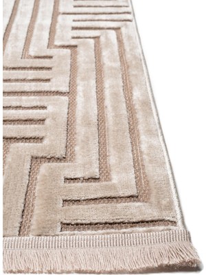 Cotton Halı Pier Pr03 Beige Iskandinav Desenli Modern Salon Halısı