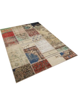 Sempati Halı Eşsiz Güzelliğe Sahip Patchwork Halı 160 x 230 cm 6296