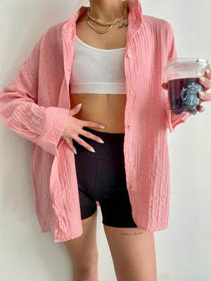 Ekim Store Oversize Muslin Gömlek
