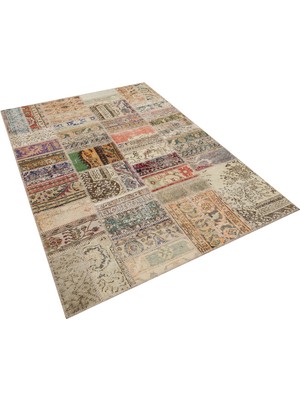 Sempati Halı Eşsiz Güzelliğe Sahip Patchwork Halı 160 x 230 cm 6312