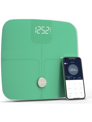 Nautica Classic Collection Plus Vücut Analizli Akıllı Bluetooth Tartı Baskül Yağ Ölçer Yeşil