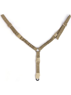 Bej Üç Nokta V Taktik Askı Kayışı -Airsoft Avcı Kayış