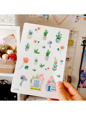 Fatofotofan Yeşillim Sticker Set A5,doğa,natural,bahar