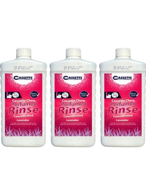Cassette Karavan Tekne Tuvalet Kimyasalı Perfumed Rinse Concentrated Kasetli Portatif Tuvalet Koku Giderici 3'lü Avantajlı Paket
