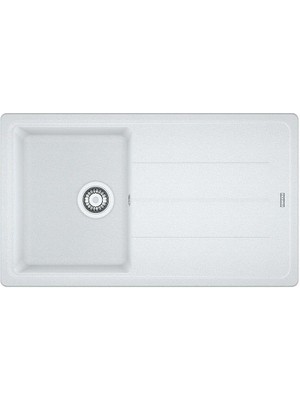 Franke Basis Bfg 611-86 Granit Evye Bianco Tek Hazneli Damlalıklı 86X50 cm