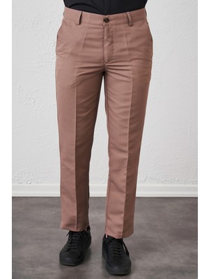 Tena Erkek 1-Bej Yan Cep Comfort Fit Ceylan Pantalon