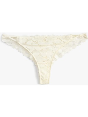 Koton Brazilian Külot Dantelli Çiçekli