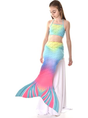 Kız Çocuk Deniz Kızı Mayo ve Kostümü