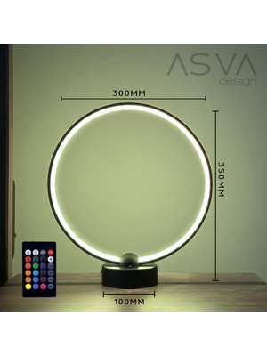 Asva Design Dekoratif Rgb LED Masa Lambası