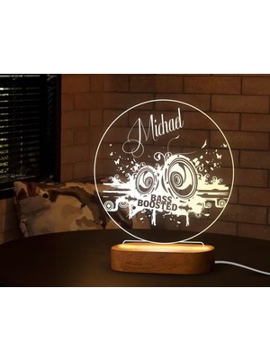 Bk Gift Kişiye Özel Isimli Dekoratif LED Lamba, Gece Lambası, Ev Dekorasyonu, Işıklı Pleksi Biblo-2