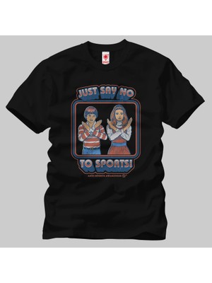 Built By Crazy Say No To Sports  Tişört