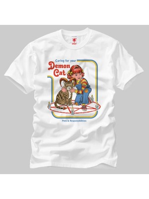 Built By Crazy Caring For Your Demon Cat  Tişört