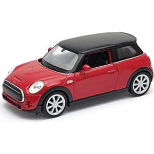 1-24 Mini Cooper Hatch 2014 Red W/black Roof Model Araba