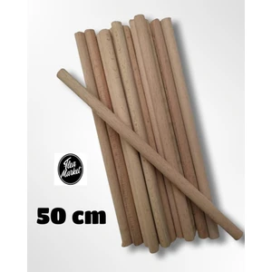 50 cm Ahşap Çubuk 5 Adet  ( 50X1CM )