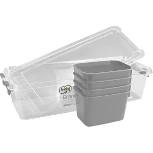Hobby Life 4 Bölmeli Derin Grand Organizer Kutu 3,5 lt