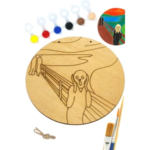 Art Inside Çığlık Tablosu Ahşap Boyama Seti Hediye Hobi Kiti