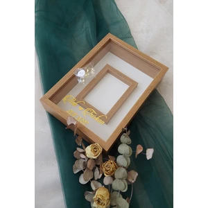 Verda Çerçeve 25X35 cm Bmbu Fotoğraf Alanlı Model Tasarım Gül Kutusu Anı Çerçevesi! Ayna Çerçeve! Ledli