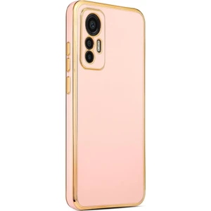 Xiaomi Mi 12 Lite Kılıf Köşeli Altın Model Kapak