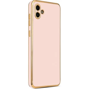 Samsung Galaxy A04 Kılıf Köşeli Altın Model Kapak