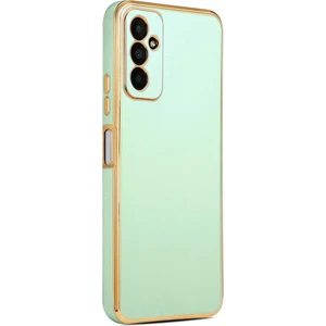 Samsung Galaxy M23 Kılıf Köşeli Altın Model Kapak