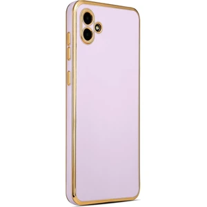 Samsung Galaxy A04 Kılıf Köşeli Altın Model Kapak