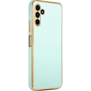 Samsung Galaxy A04S Kılıf Köşeli Altın Model Kapak