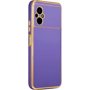 Xiaomi Poco M5 Kılıf Köşeli Altın Model Kapak