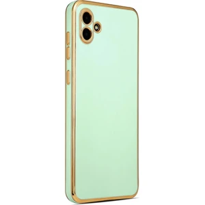 Samsung Galaxy A04 Kılıf Köşeli Altın Model Kapak