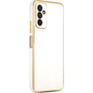 Samsung Galaxy M23 Kılıf Köşeli Altın Model Kapak